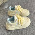 Autumcasual sneakers for women 2026new arrivalthick solewhite shoes with skirt thin canvas shoes niche style bread shoes