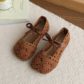 Kids sandals summer new arrival baby baotou pure color princess shoes girls woven cut out soft bottomnon-slip toddler shoes