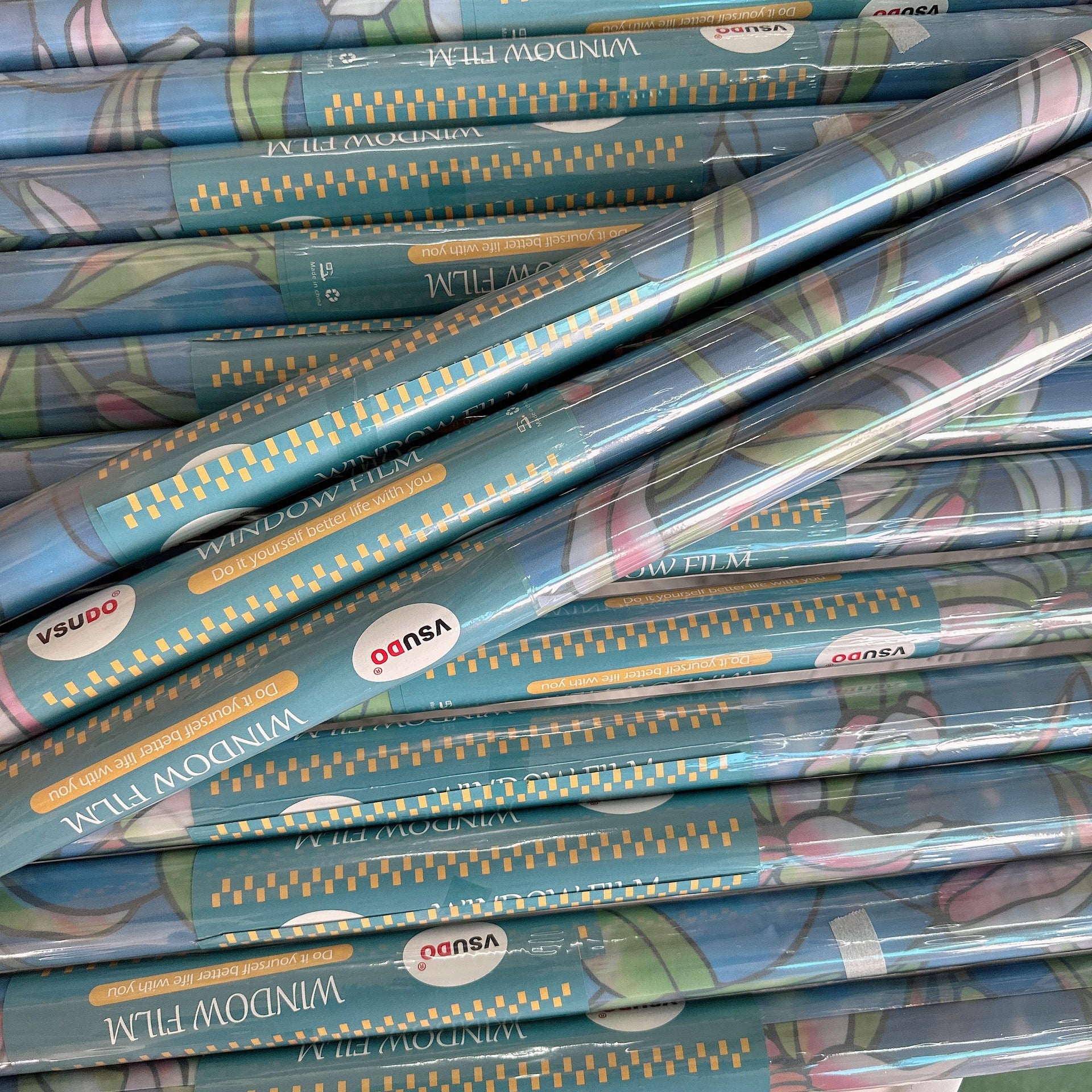 Cross-border  plastic seal small roll static glue-free glass film bathroom window anti-privacy thermal insulation matte sticker