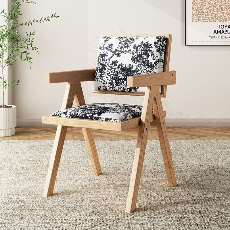 Scandinavian solid wood for home rattan balcony dining chair stool backrest b&b casualcasual rattan chair chandigarh chair