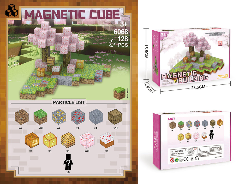 my magnetic world cube magnet magnetic building blocks series children's boy's assembly toy gift