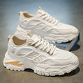 Men's shoes 2025 new winter collection: versatile casual athletic mesh breathable non-slip wear-resistant height increasing dad sneakers