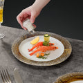 Nordicinsaccessible luxury thread plate stylish restaurant steak plate creative western food pasta plate ceramic dessert plate