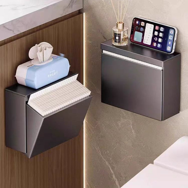 Toilet toilet paper box, straw paper box, no punching toilet paper, toilet paper placement box, toilet tissue box, wall-mounted tissue holder.