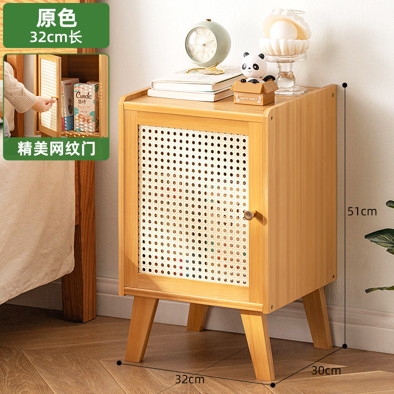 Bedroom bedside table accessible luxury small for home ultra-narrow bedside cabinet bedside storage cabinet modern casual side cabinet