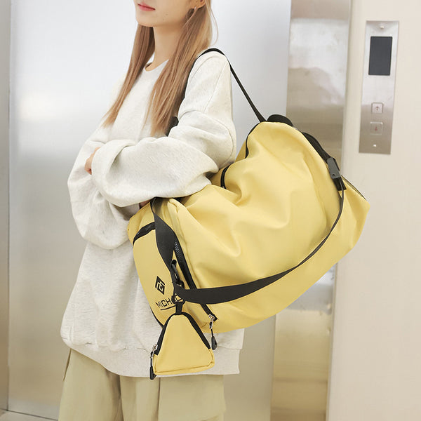 New fashion sports fitness bag training bag simple versatile shoulder messenger bag large capacity travel bag