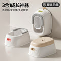 Kids' potty training seat - baby & toddler toilet trainer - gentle cleansing for little girls & boys - sit-down design, no squatting required