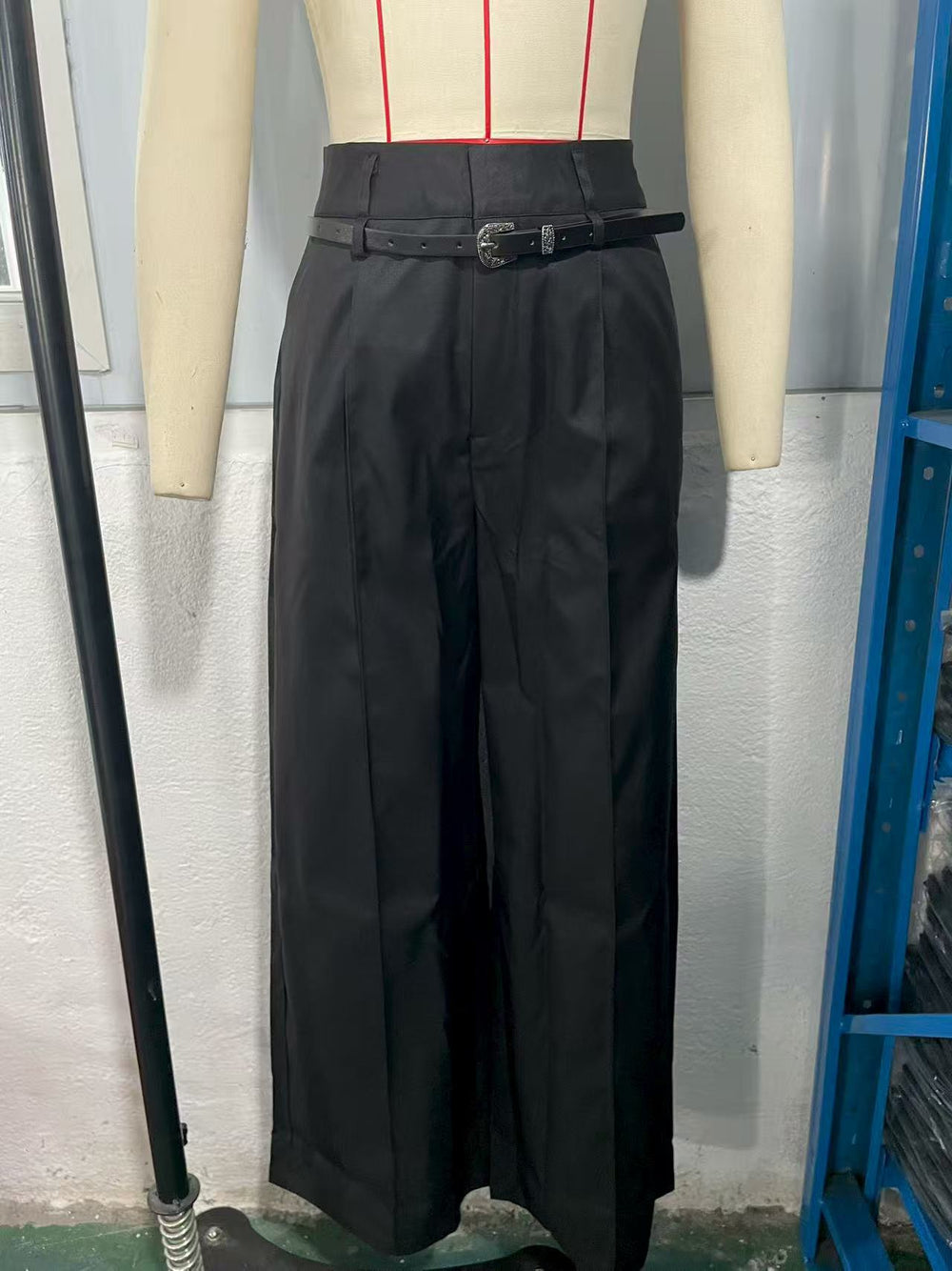 fashionfall and winternew arrivalladies casualelegantwork clothinghigh waistloosestraight-legpants suit pants
