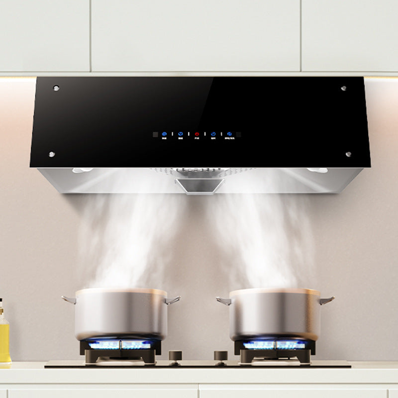 Wholesale high suction range hood for home kitchen top suction european style small old-fashioned range hood touch screen