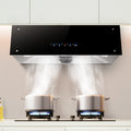 Wholesale high suction range hood for home kitchen top suction european style small old-fashioned range hood touch screen