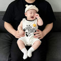 Summer romper baby newborn infant summer outfit cartoon sleeveless bodysuit unisex crawling suit cartoon onesie