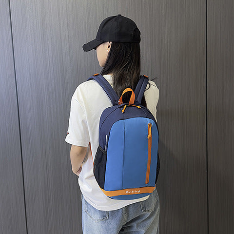 Casual backpack portable outdoor functional small bag 600d lightweight schoolbag wear-resistant stain-resistant water-repellent kids' backpack