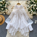 French chic floral blouse with bow detail - women's fashionable, unique, and flattering loose-fit top