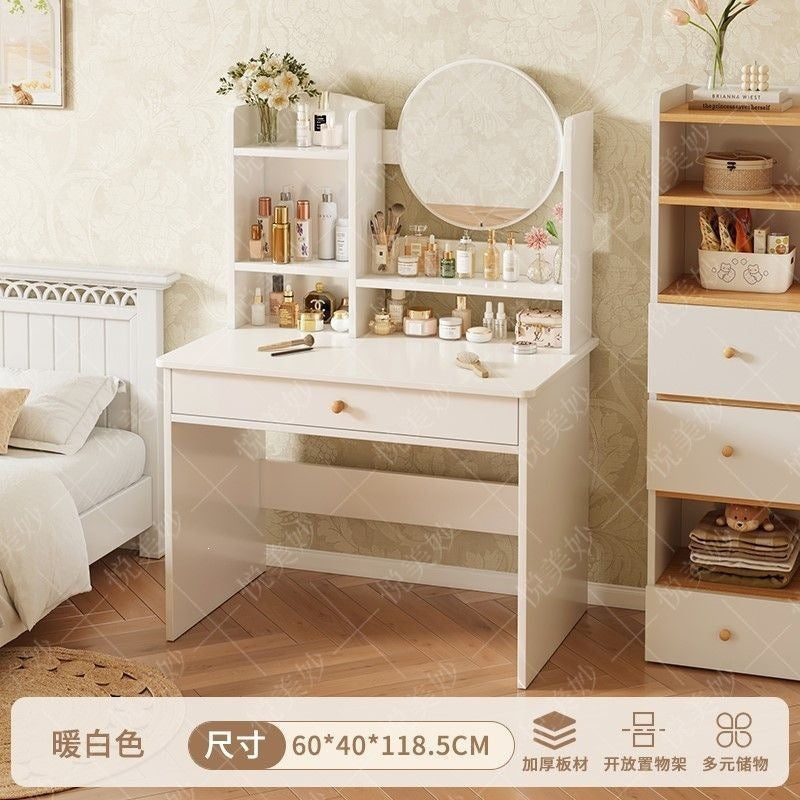 Bedroom dressing table for home chest of drawers all-in-one makeup table small apartment room multifunctional storage retractable dressing table
