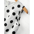 Women's summer new french chic vintage polka dot round neck sleeveless a-line tank top - perfect for going out and dating