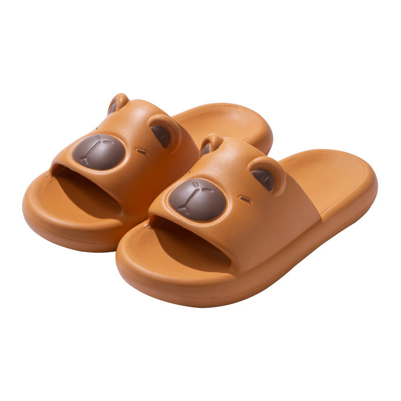 Kapibara slippers women's summer 2025 new couple home wear non-slip middle-aged and older children's cool slippers men