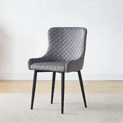 Dining chairexportaccessible luxuryscandinavianclassy back chair diagonal grids pattern for home comfortable long sitting dining chair
