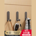 Black punch-free strong adhesive load-bearing adhesive hook bathroom toilet wall bathroom towel entrance door back hook