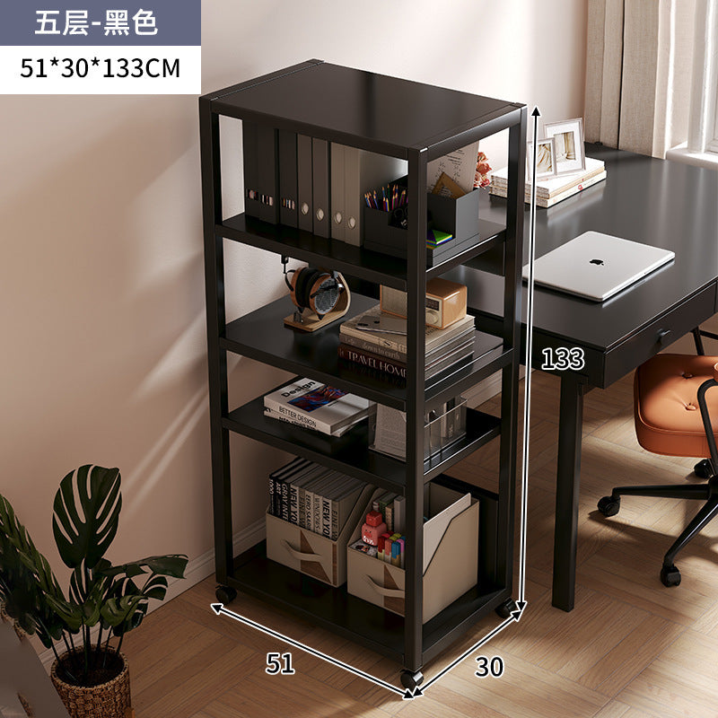 Removable printer rack office station trolley multi-layer storage rack document sorting host bracket
