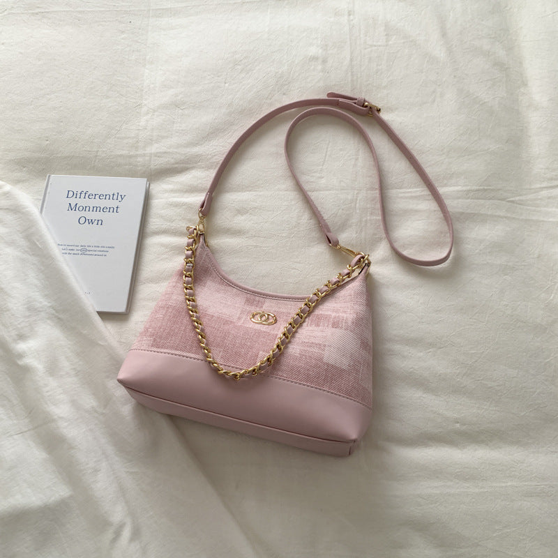 Korean style chanel-inspired handbag - women's chain shoulder bag - new fashion gradient commuter bag
