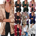 Aliexpress  european and american women casual sequin tops multi-color sequinlong sleeveselegant suit outwearins