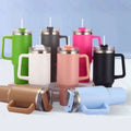 304 stainless steel thermos cup 40oz first generation car cup straw ice cup car large capacity handle cup