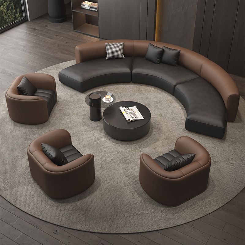 Semi-circular arc-shaped special-shaped sofa, rest area, reception, sales office, beauty salon, lobby, hotel club, casual room