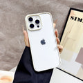 New arrival is suitable for apple 16promax acrylic two-in-one mobile phone case transparent apple 15 simple protective cover 14
