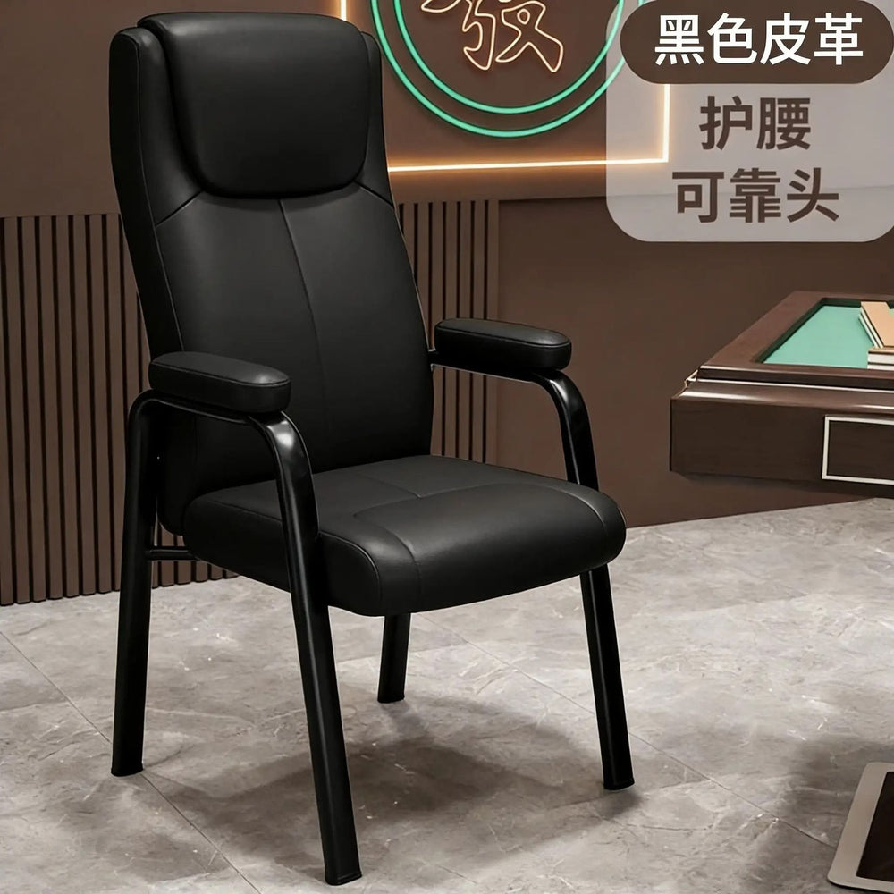 Mahjong parlor sofa chair, mahjong chair, computer chair, comfortable folding chair for sitting for a long time, office gray