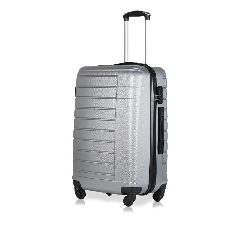 External processing customized tie rod suitcase three-piece set thickened wear-resistant and anti-drop ABS boarding case universal wheel password box