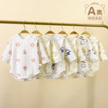 Newborn baby clothes boneless thin baby jumpsuit spring & fall monk suit bag butt suit triangle khaki climbing suit