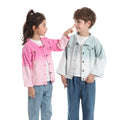 Export children's clothing boys and girls autumn outwearnew arrivalchildren's casual candy color denim tops boys spring & fall