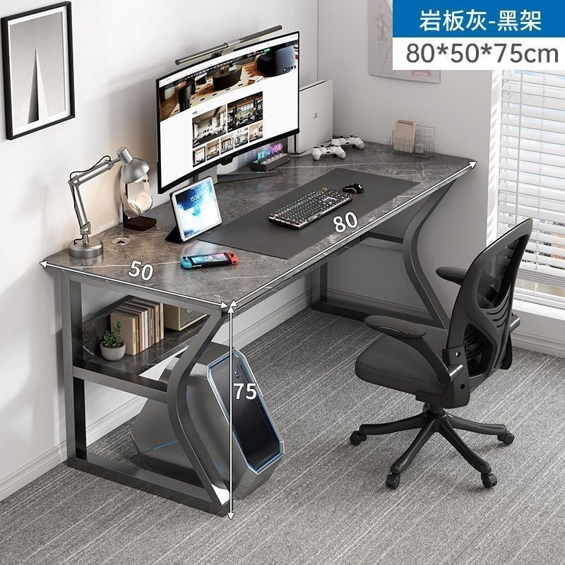 Perforated board e-sports table desktop computer table bedroom for home desk student study desk bookshelf all-in-one table