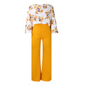 D3235exportplus size women's clothingnew arrivalfashionprinting strappytopsloose pantsoltwo-piece setfashionsuit