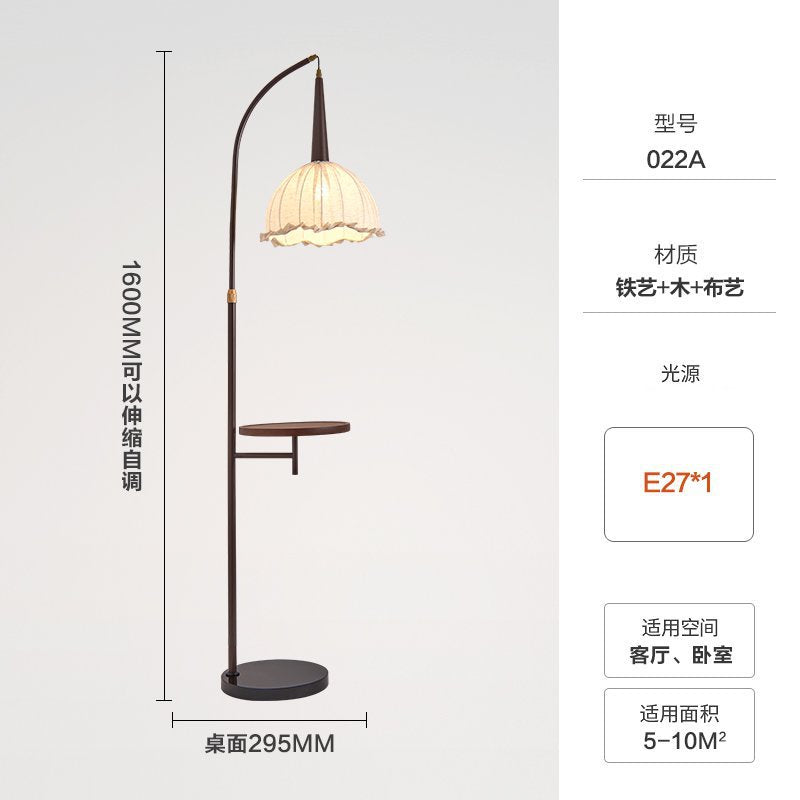 Medieval style floor lamp living room sofa beside wabi-sabi style classy study bedroom storage all-in-one atmosphere bedside lamp
