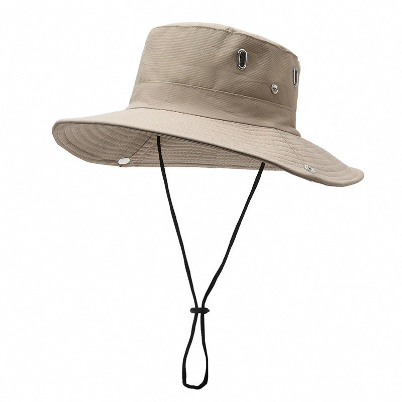 Men's bucket hat fishing outdoor visor wild camping basin hat construction site sun protection hat large brim hat