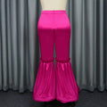 New arrivalfashionplus sizepatchwork bell-bottom pants silm butt pure color party cocktail women's pants trousers