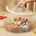 Fruit platter living room for home candy box coffee table fruit platter multi-layered grid festive nuts snacks transparent dried fruit box