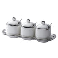 Seasoning box kitchen for homenordicaccessible luxury ceramic seasoning jar seasoning jar salt msg jar good-looking combination suit