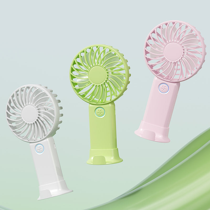 new product handheld fan mini desktop fan usb rechargeable high wind power student small fan wholesale logo