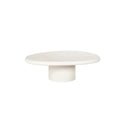Microcement tapered tea table scandinavianfor home living room special-shaped low table small apartment cream style small popular coffee table