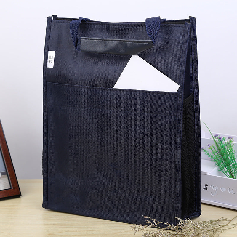 Oxford cloth handheld document bag a4 briefcase pilot handheld briefcase thickened waterproof conference bag information bag