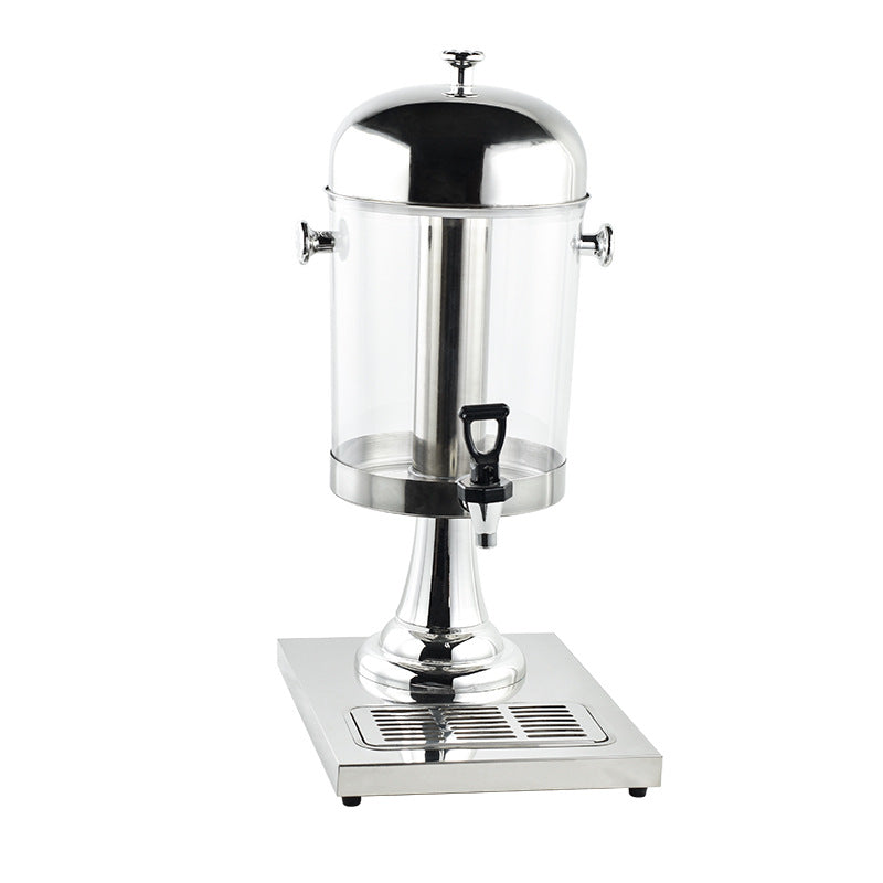 Hot and cold tripod, hotel commercial beverage bucket Stainless steel visual beverage machine Juicer faucet, juice tripod