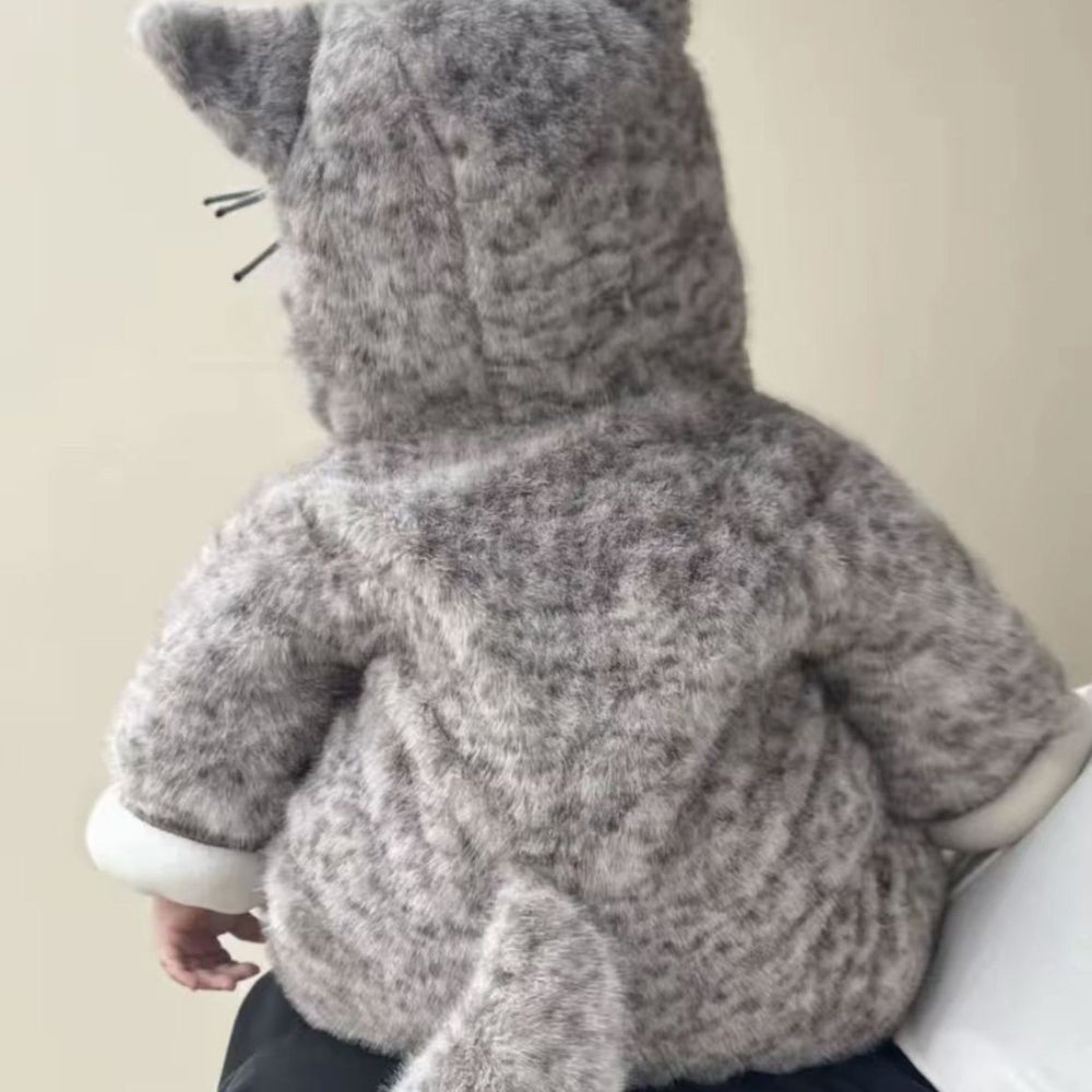 Winter clothing for men and women, baby heattech rompers, baby onesies, thickened newborn cute super cute outing clothes