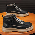 Boots for men 2025winternew arrival high-top casual white sneakers leather thick soleworkwear boots for men