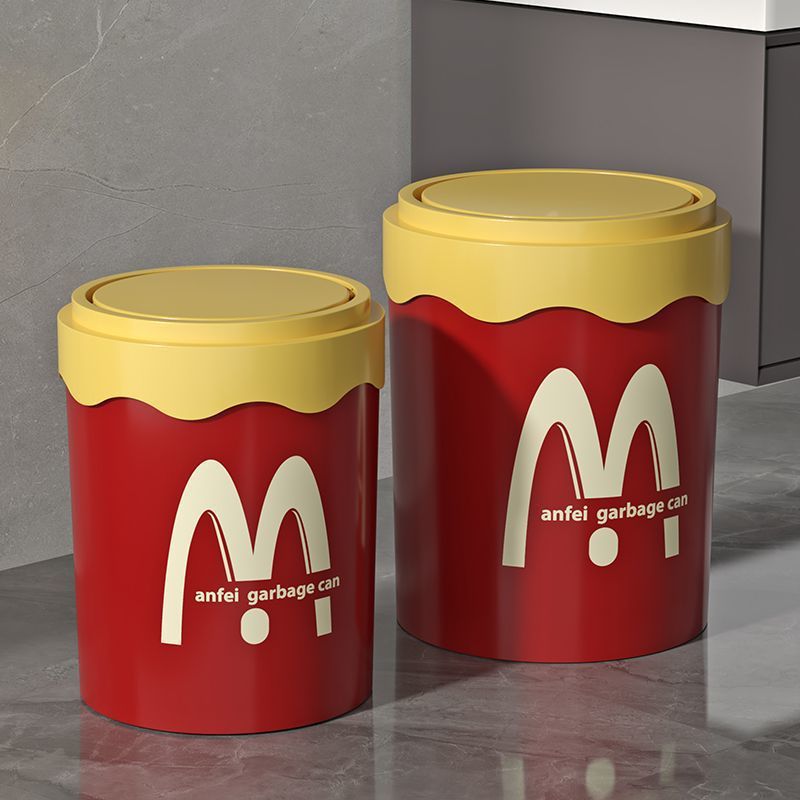 Accessible luxury large capacity trash can cute for home creative bathroom good looking bedroom office living room paper basket