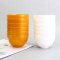 Large beauty salon mask bowl - hard plastic, spa mask, beauty tool - large gold bowl, white bowl, diameter 10.9cm