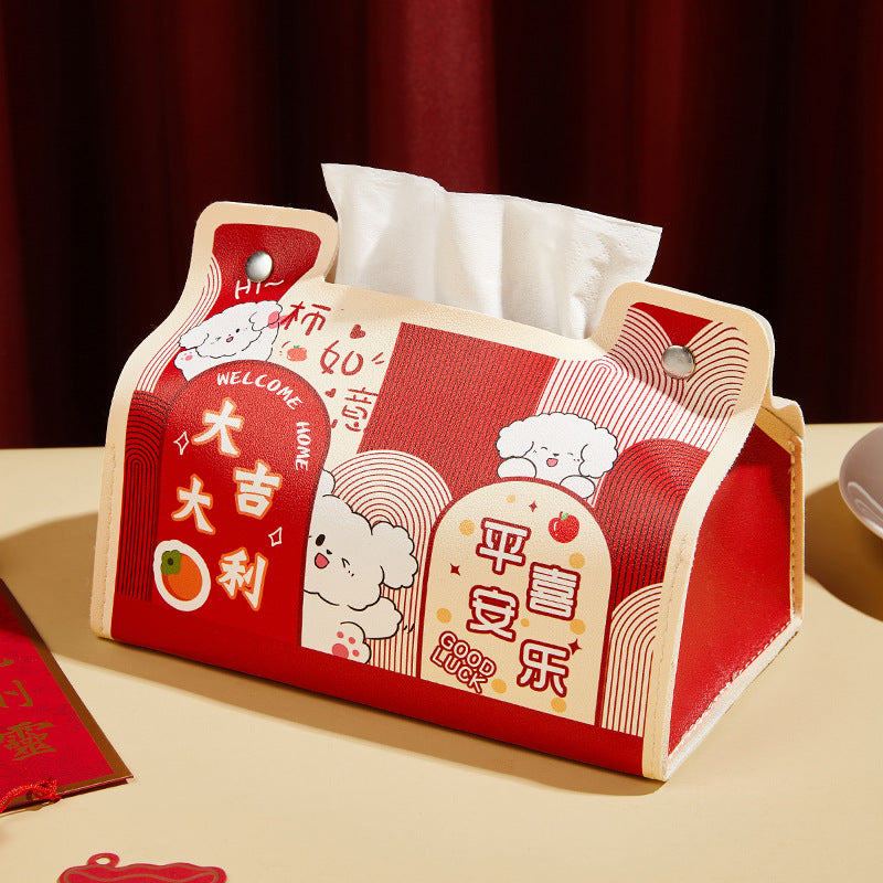 New Year's festive carton thriving wedding room wedding celebration decoration storage box Chinese home furnishings gift box