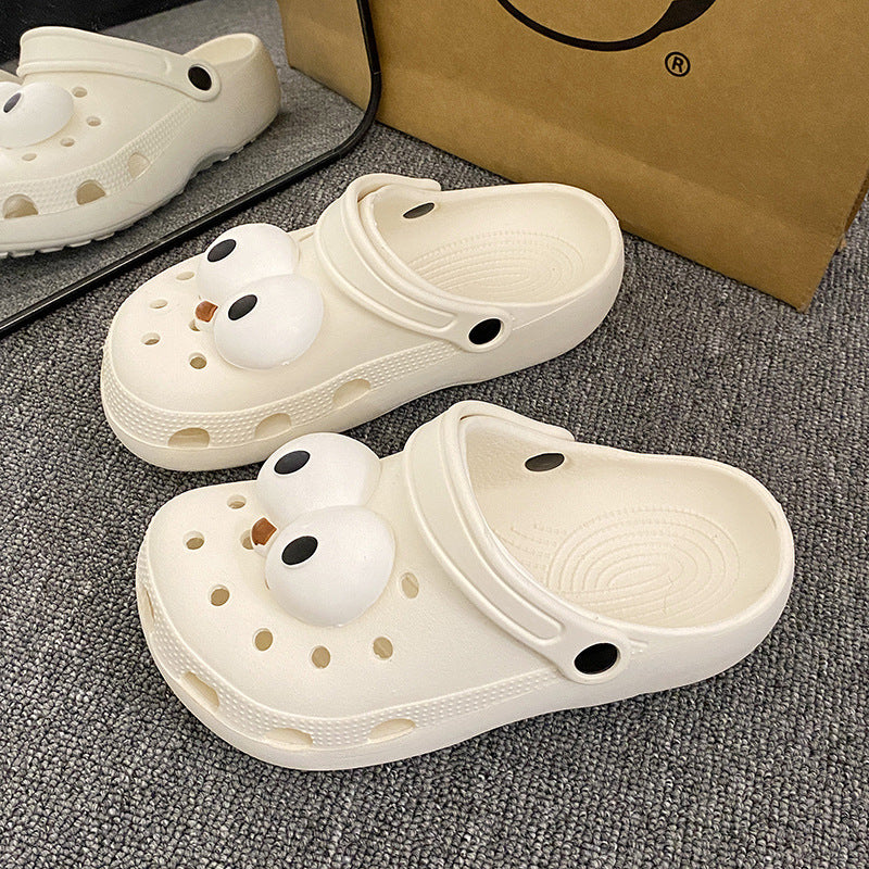 Super cute cartoon clogs for women, perfect for summer wear. new for 2023, these adorable, lightweight, and non-slip eva slippers are ideal for indoor use and feature a closed-toe design