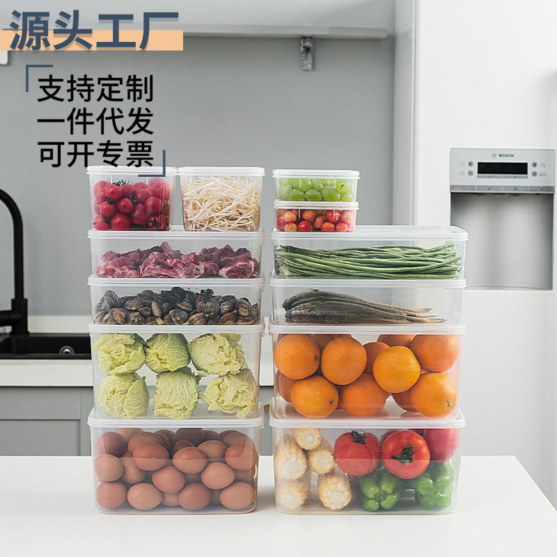 Good things refrigerator freezer storage box crisper box food grade special kitchen preparation packaging heatable storage box